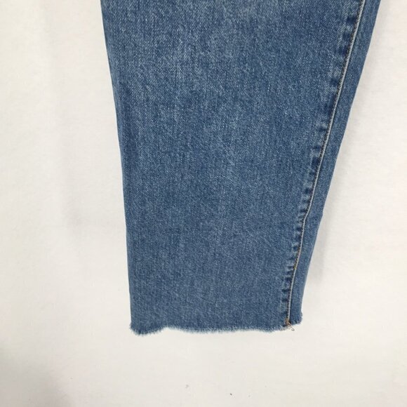 DL1961 Jerry High Rise Vintage straight jeans raw edge Westbrook distress new 27 - Picture 4 of 13